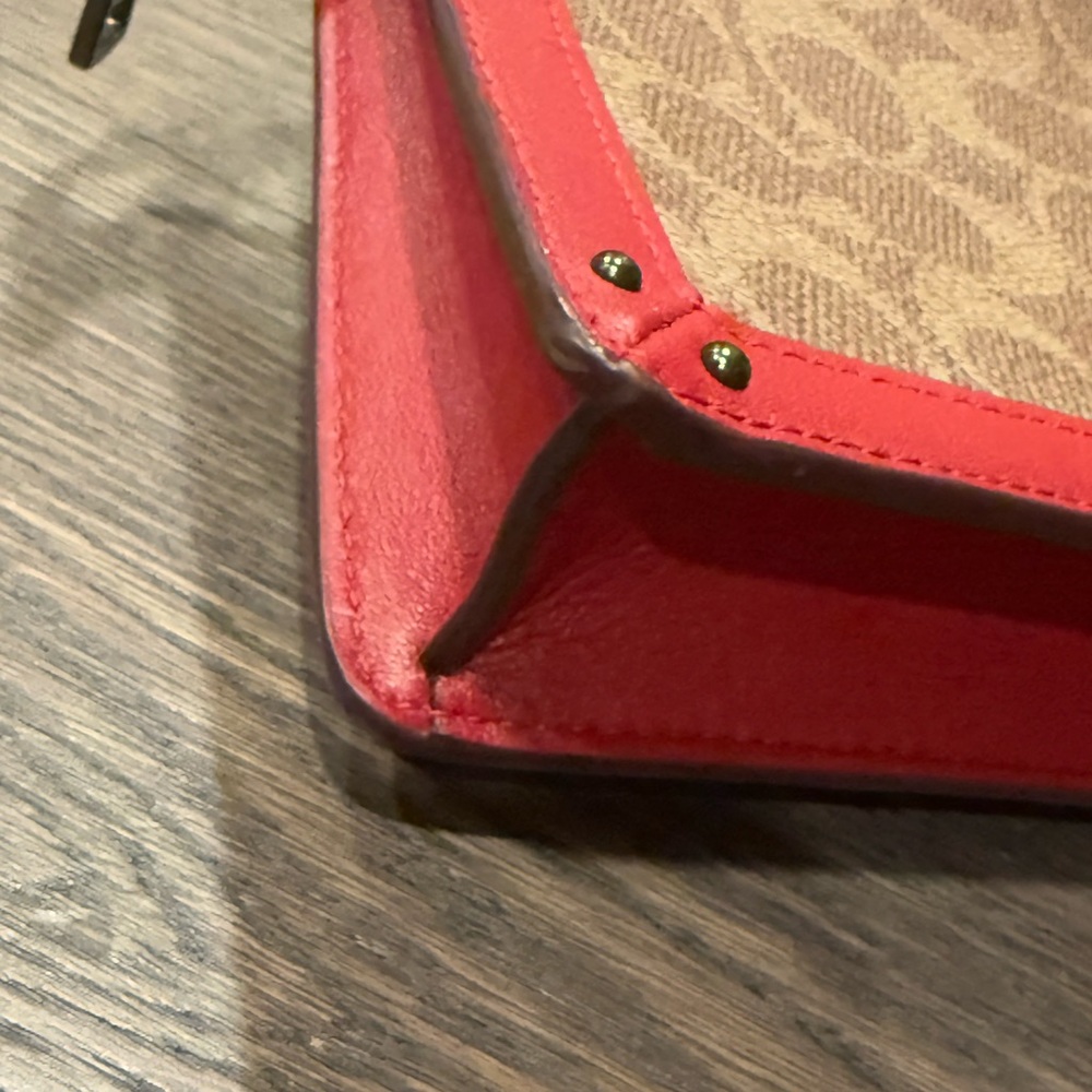 Coach Signature Canvas Dreamer Wristlet with Red Leather Trim. EUC - Picture 5 of 10